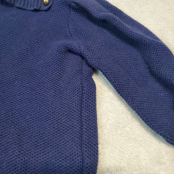 Janie and Jack East Side Merchant Marine Navy Blue Wool Turtleneck Sweater 6‎ - Picture 3 of 7